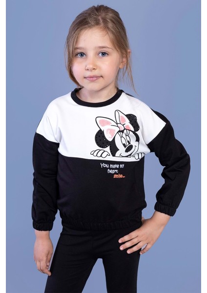 Toontoy Kız Çocuk Garnili Baskılı Sweatshirt modelleri