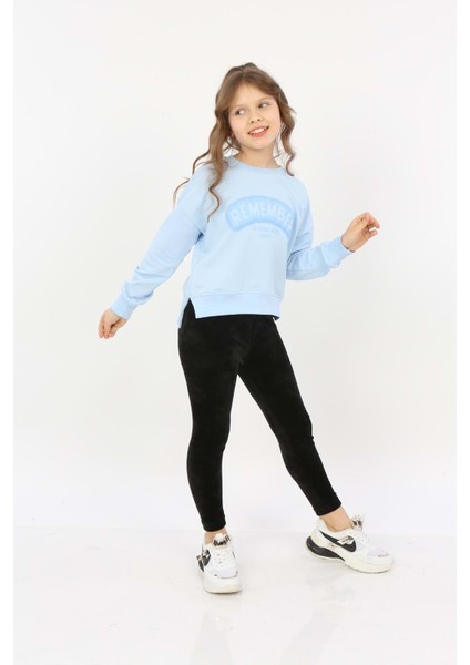 Toontoy Kız Çocuk Remember Baskılı Sweatshirt