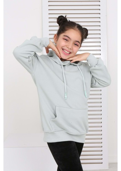 Toontoy Kids Toontoy Kız Çocuk Kanguru Cepli Sweatshirt