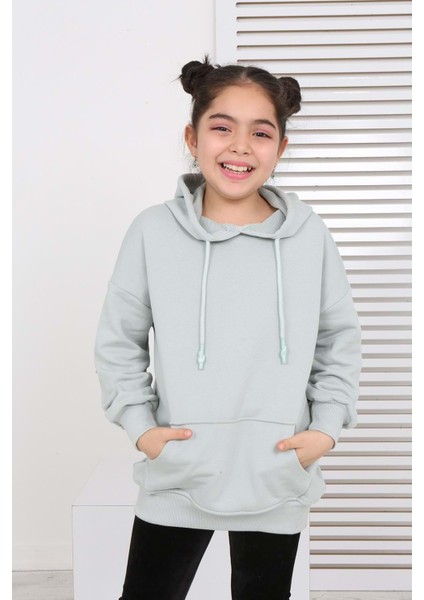 Toontoy Kids Toontoy Kız Çocuk Kanguru Cepli Sweatshirt