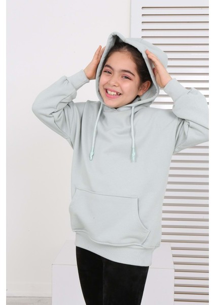 Toontoy Kids Toontoy Kız Çocuk Kanguru Cepli Sweatshirt