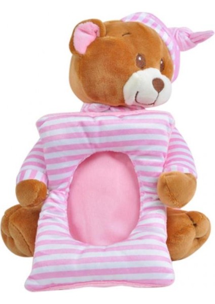 Çerçeveli Ayı 25 cm Pembe Pelüş Ayı Çocuk Oyuncak