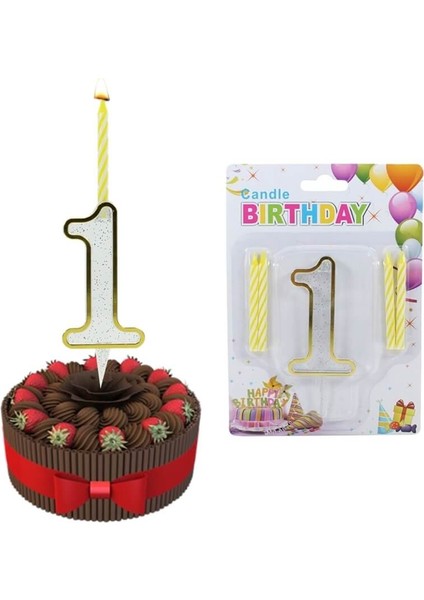 1 Rakam Şeffaf Mumluk ve 4 adet MuM modelleri