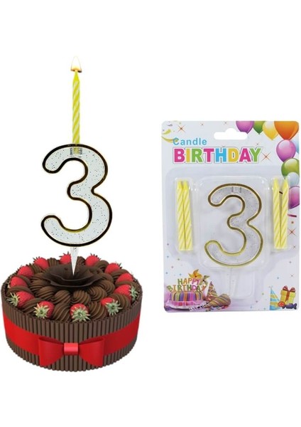 3 Rakam Şeffaf Mumluk ve 4 adet MuM modelleri