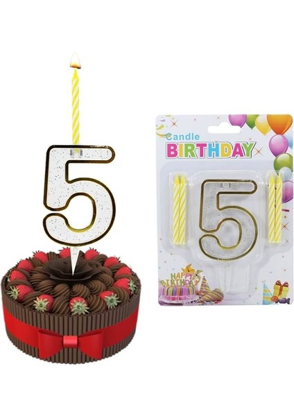 5 Rakam Şeffaf Mumluk ve 4 adet MuM modelleri