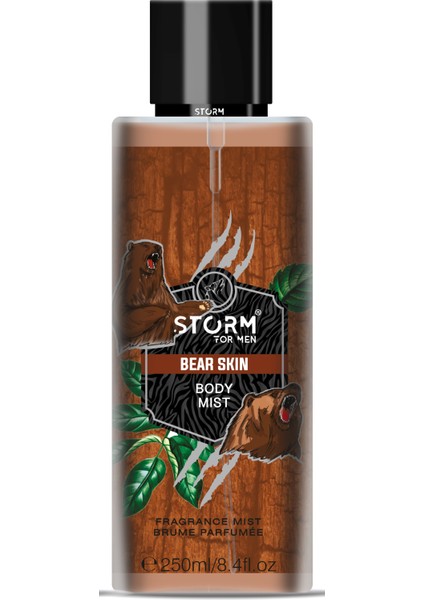 Men Bear Skin Vücut Spreyi 250 ml