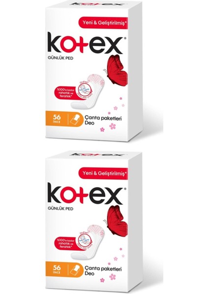 Ince Gunluk Ped 56lı Deo X 2 Adet