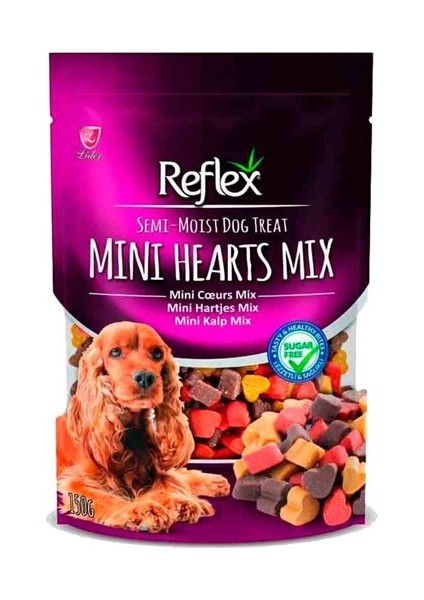 Semi-Moist Mini Mix Kalp Köpek Ödülü 150 gr x 3 Adet
