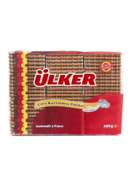 Pötibör Bisküvi Çifte Kavrulmuş 10 x 450 gr
