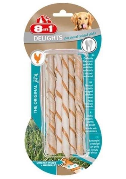 Delights Prodental Köpekler Için Twisted Sticks 10'lu x 4 Adet