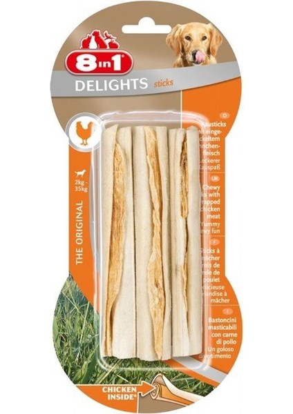 Delights Bones Köpekler Için Ağız Bakım Kemiği 3 Lü Sticks x 4 Adet