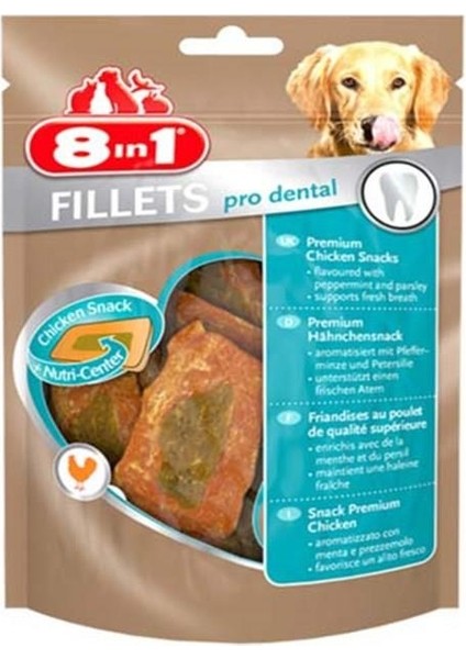 8 In 1 Poch Fillets Pro Dental Nane Aromalı Köpek Ödülü 80GR x 4 Adet fiyatları