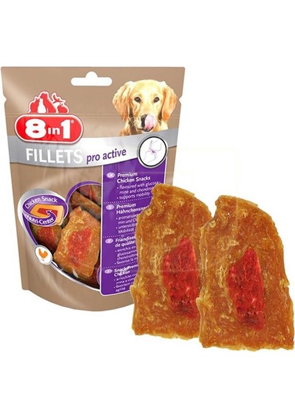 Poch Fillets Pro Active Glikozamin Katkılı Köpek Ödülü 80GR x 4 Adet fiyatları