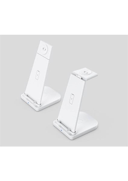 YM-UD21 3in1 Kablosuz Masaüstü Şarj Standı Universal Portable Wireless Charge Station 15W