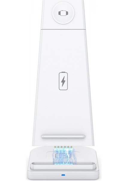 YM-UD21 3in1 Kablosuz Masaüstü Şarj Standı Universal Portable Wireless Charge Station 15W