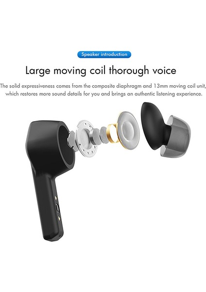 LA-003B Bt5.1 Kulakiçi Mikrofonlu Gerçek Kablosuz Stereo (Yurt Dışından)