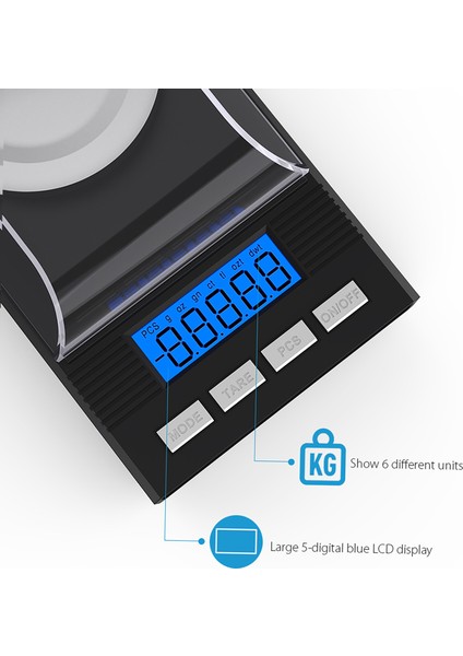 Dijital Miligram Cep Ölçeği Mini Takı Altın (Yurt Dışından)