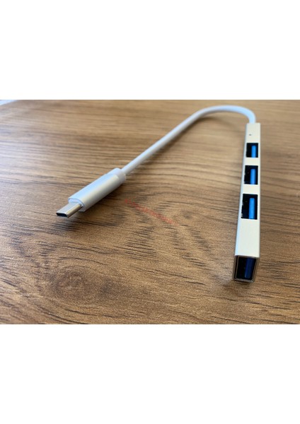 Macbook Uyumlu Type-C To USB 4 Port Hub USB 3.0 - Çevirici Adaptör Metal USB Hub modelleri
