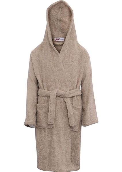 Lüks Kapşonlu Çocuk Bornoz % 100 Pamuklu