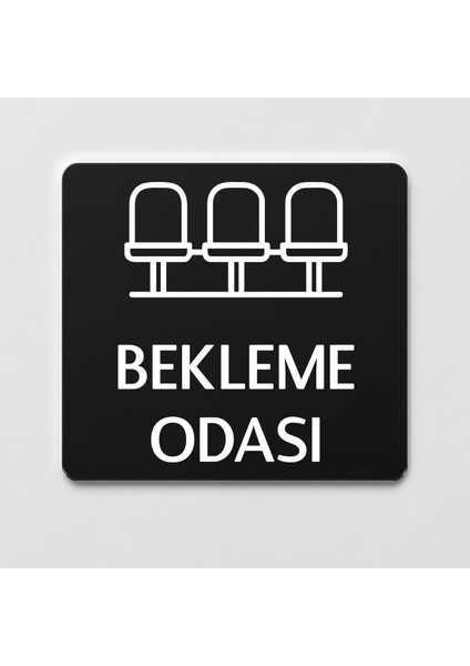 Bekleme Salonu Levhası Ofis Yönlendirme Kapı Isimlik Oda Tabela