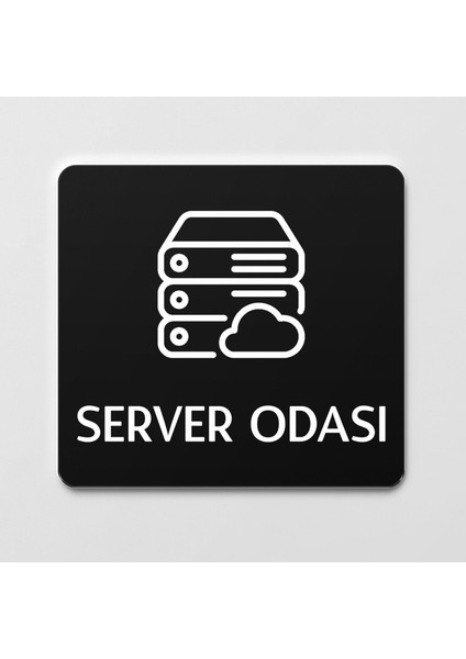 Server Odası Kapı Levhası Ofis Yönlendirme Kapı Isimlik Tabelası