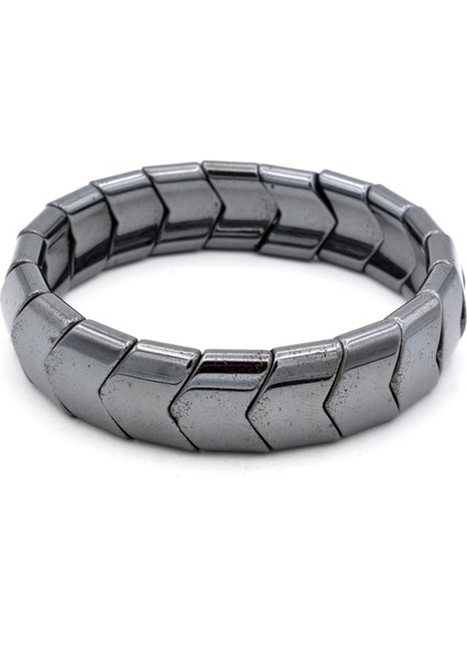 Hakiki Doğal Hematit Taşı Bileklik 1. Kalite 003