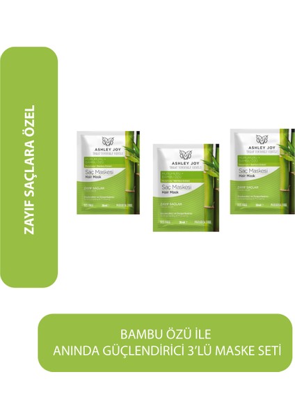 Saç Maskesi &dolgunlaştırıcı 30 ml Set