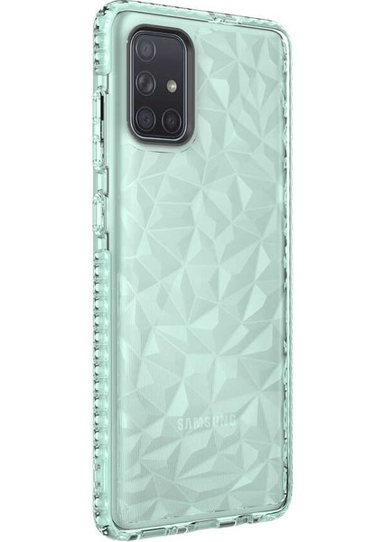 Samsung Galaxy A71 Uyumlu Kılıf Prizmatik Tasarım Dayanıklı Kenarlar Şık Tasarım Kılıf