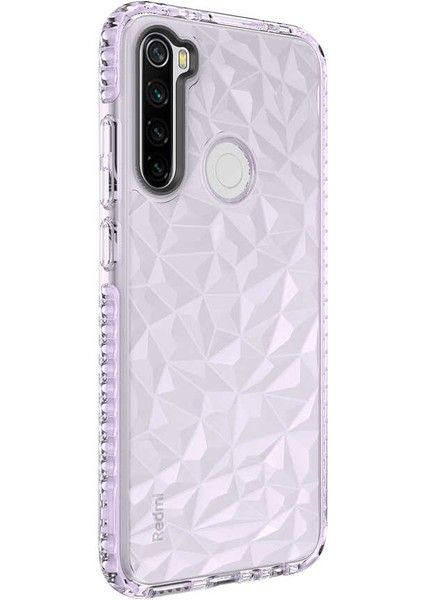 Xiaomi Redmi Note 8 Uyumlu Kılıf Prizmatik Tasarım Dayanıklı Kenarlar Şık Tasarım Kılıf