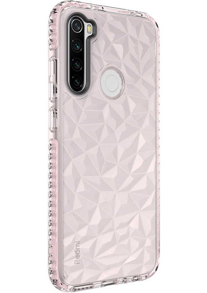 Xiaomi Redmi Note 8 Uyumlu Kılıf Prizmatik Tasarım Dayanıklı Kenarlar Şık Tasarım Kılıf