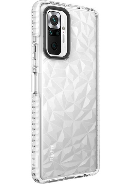 Xiaomi Redmi Note 10 Pro Uyumlu Kılıf Prizmatik Tasarım Dayanıklı Kenarlar Şık Tasarım Kılıf