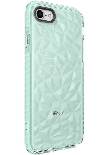 Apple iPhone Se 2020 Uyumlu Kılıf Prizmatik Tasarım Dayanıklı Kenarlar Şık Tasarım Kılıf