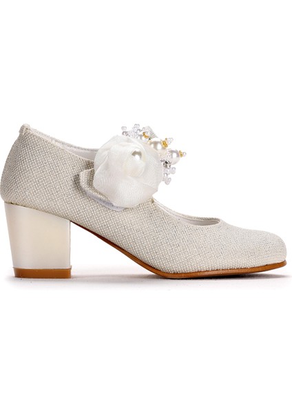 Kiko 751 Simli Günlük Kız Çocuk 4 cm Topuk Babet Ayakkabı fırsatları