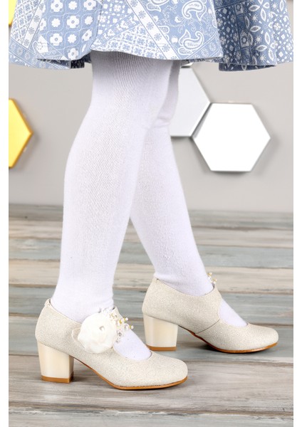 Kiko 751 Simli Günlük Kız Çocuk 4 cm Topuk Babet Ayakkabı fiyatları