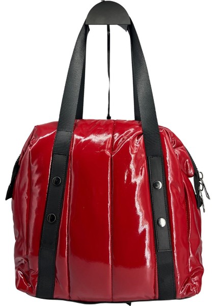 Parlak Kaputone Çizgili Çanta fiyatları