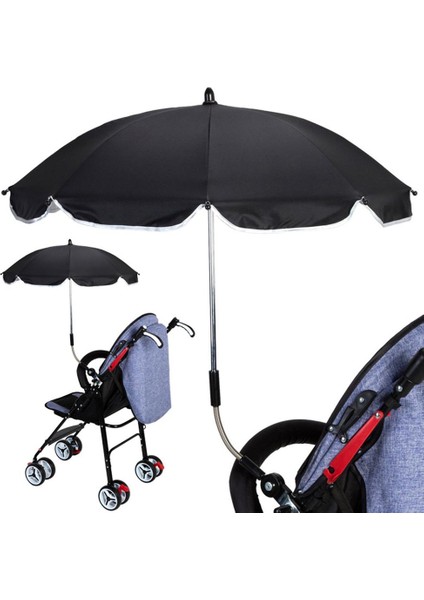 Bebek Arabası Pram Puset Uv Yağmur Dayanıklı Şemsiye Gölgelik Klip Beyaz (Yurt Dışından) modelleri
