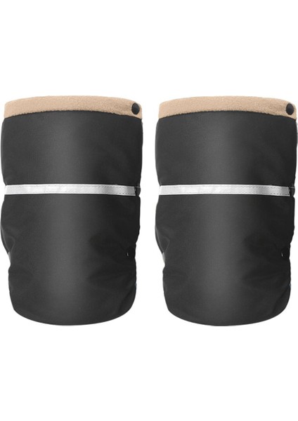 Arabası El Muffs 25X18 cm El Kapak Pram Puset Eldiven Su Geçirmez Bej (Yurt Dışından)