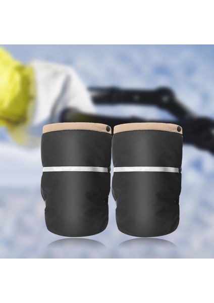 Arabası El Muffs 25X18 cm El Kapak Pram Puset Eldiven Su Geçirmez Bej (Yurt Dışından) indirimleri