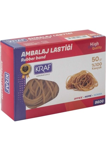 Ambalaj Lastiği %100 Kauçuk 50 Gr. (960G) 5'li Paket