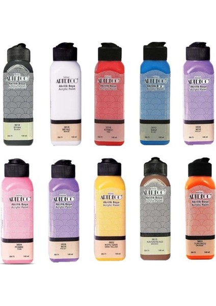 Akrilik Boya 140 ml 10'lu