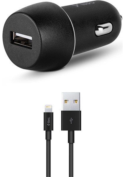Smartcharger 2.1A Araç Şarj Aleti + Lightning iPhone Uyumlu Kablo