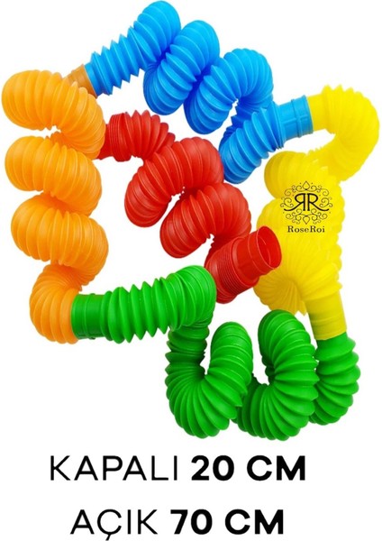 Popit Push Bubble Tavla Satranç ve 5 Adet Pop Tubes Eğitici Oyuncak Set
