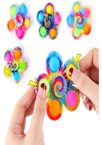 Popit Stres Çarkı Pop It Stres Çarkı Eğitici Oyuncak Pop Tube