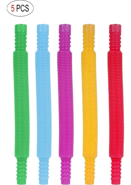 Fidget 5 Adet Set Stres Giderici Set Popit Pop Tubes Oyuncak