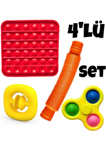 Pop It Push Bubble Fidget Set Popit Pop Tubes Sensory Fidget Popit Snapperz Stres Çarkı Pop Tubes