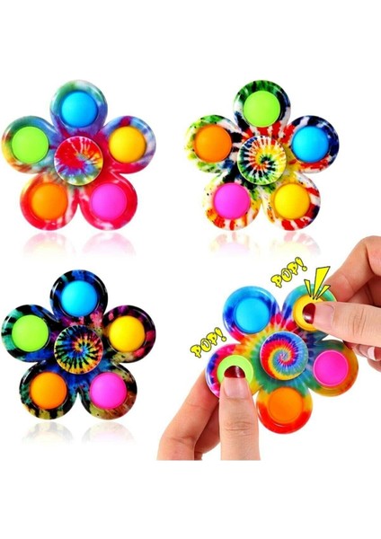 Stres Çarkı Pop It Push Bubble Fidget Stres Çarklı Popit Simple Dimple Oyuncak 1 Adet