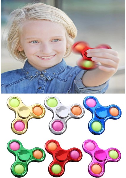 Stres Çarkı Pop It Push Bubble Fidget Özel Popit Oyuncak 1 Adet
