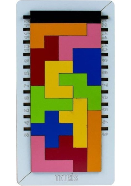 Ahşap Tetris Mantık ve Strateji Eğitici Oyun