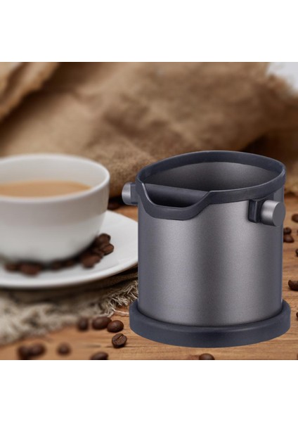 Espresso Kahve Knock Box Atık Kovası Çıkarılabilir Taban Çıkarılabilir Barista Siyahı (Yurt Dışından)
