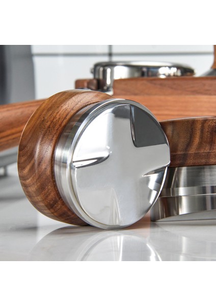 Kahve Distribütörü Espresso Palmiye Kurcalama Ayarlanabilir Kahve Leveer Aracı 58.5mm Çapraz (Yurt Dışından)